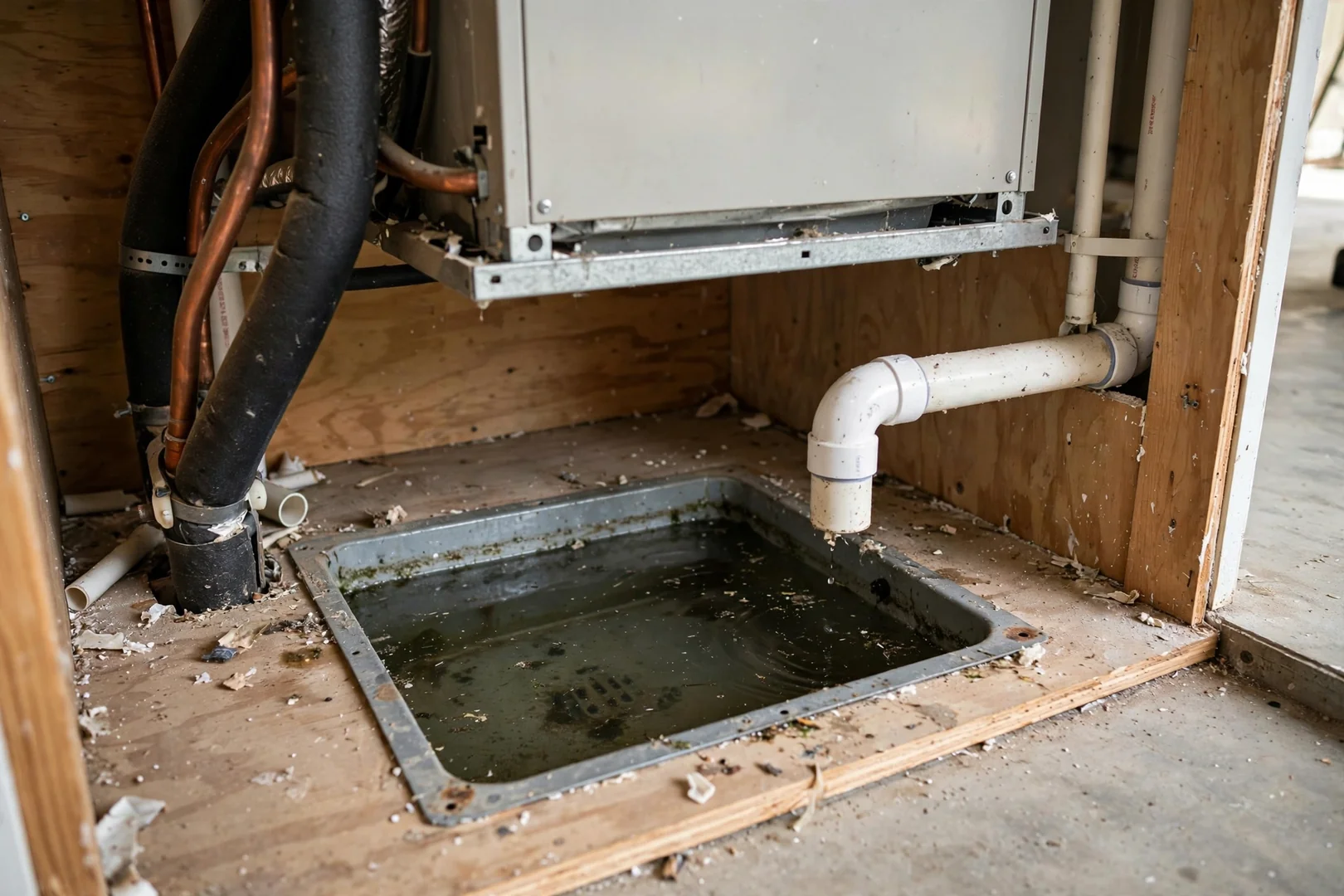 Condensate Drain Line Clearing for a Two-Story Home