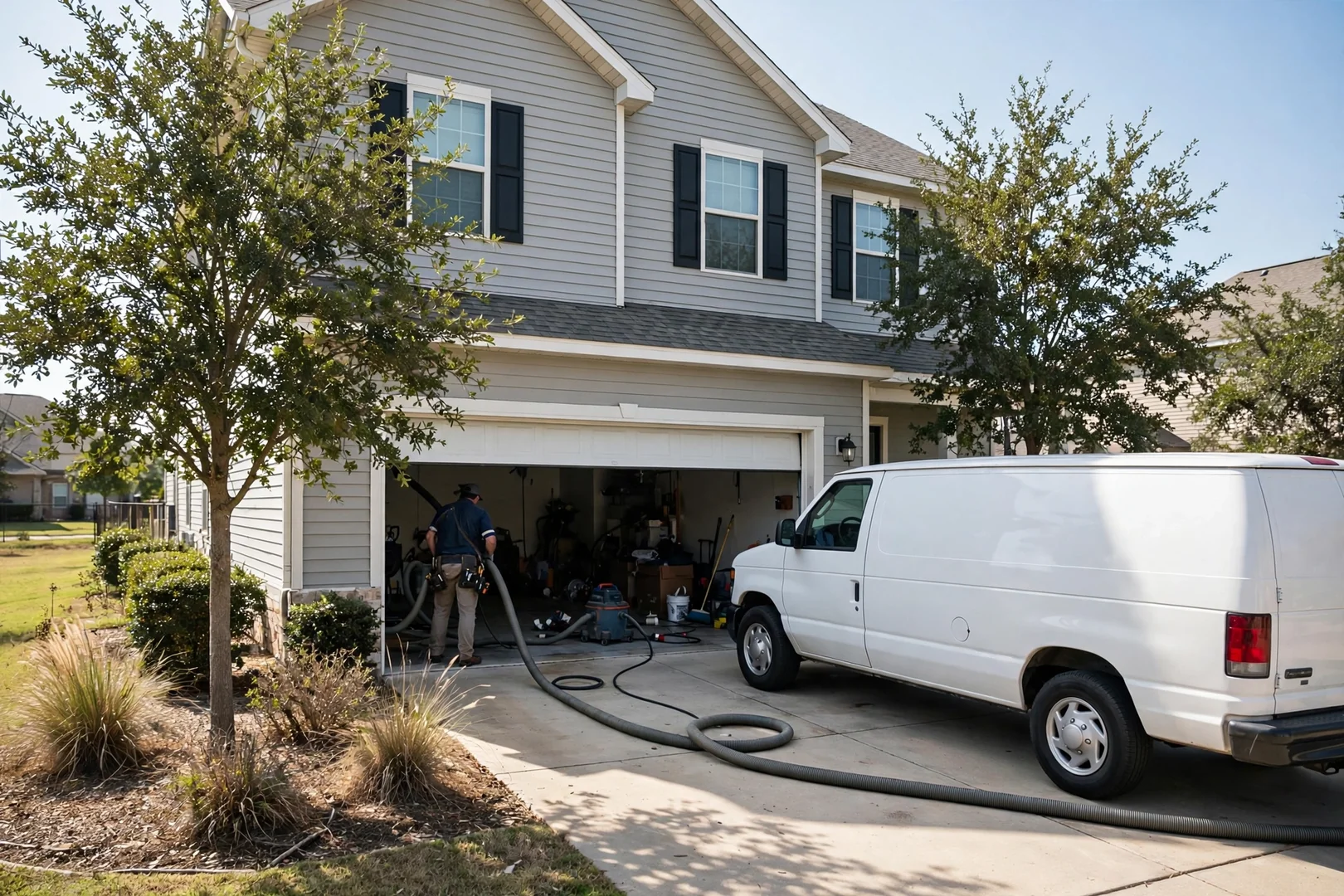 Two-Story Home Return Plenum Cleanup