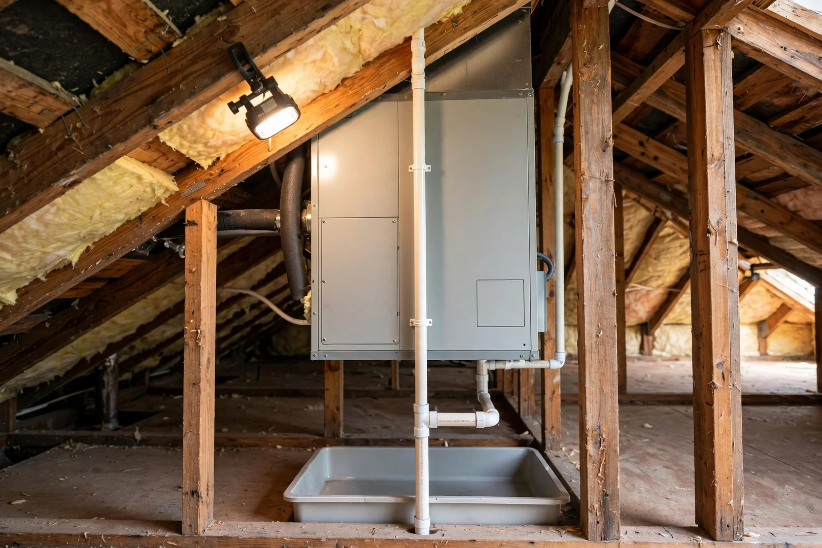 Condensate Drain Clearing in a Two-Story Converse Home